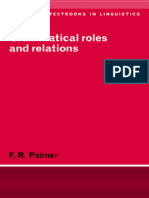 Frank Robert Palmer 1994 Grammatical Roles and Relations