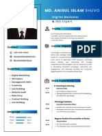 Resume of Md. Anisul Islam Shuvo