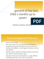 Management of Sick Child 2months To 5years