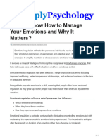 Do You Know How To Manage Your Emotions and Why It Matters