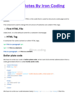 HTML Notes by IronCoding