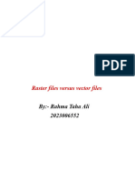 Raster Files Versus Vector Files: By:-Rahma Taha Ali 2023006552