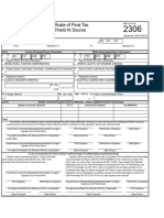 Certificate of Final Tax Withheld at Source: Kawanihan NG Rentas Internas