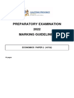 Grade 12 NSC Economics P2 (English) September 2022 Preparatory Examination Possible Answers