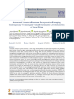 Automated Livestock Practices: Incorporation Emerging Contemporary Technologies Toward Sustainable Livestock in Era of Smart Cities