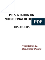 Nutritional Deficiencies Disorders