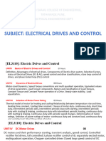 Unit 1 ELECTRIC DRIVES AND CONTROL