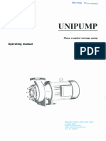 12.UNIPUMP Close Coupled Sewage Pump (Operating Manual)