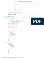 Python Bootcamp - Week 3 - Day 1 - Jupyter Notebook