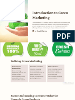 Introduction To Green Marketing: by Shruti Sharma