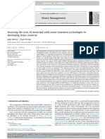 Assessing The Costs of Municipal Solid Waste Treatment Technologies in Developing Asian Countries (Explanation of CAPEX and OPEX)