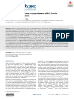 Effect of Liquid Plasticizers On Crystallization of PCL in Soft PVC PCL Plasticizer Blends