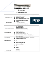 LKG Syllabus (1st Sessional)