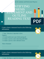 EAPP MODULE 2 Identifying Thesis Statement and Outline Reading Text