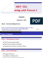 Complete Fortran Lecture Notes