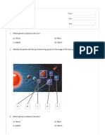 6.3 The Solar System - Quizizz