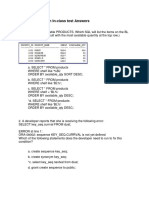 CC6001ES ADSD SQL Exam Model Paper 1 Answers