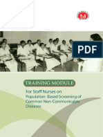 Training Module For Staff Nurses On Population Based Screening of Common NCDs - 0