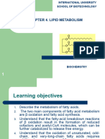 Chapter 4 Lipid Metabolism