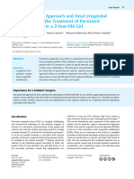 Anterior Sagittal Approach and Total Urogenital Mobilization For The Treatment of Persistent Urogenital Sinus