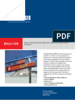 Master Belt Scale System Model BS221DB, Weigh Frame BS221DB, Loadcell x2 RL1415, Junction Box JBW