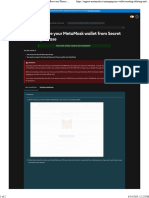 How To Restore Your MetaMask Wallet From Secret Recovery Phrase - MetaMask Help Center ?