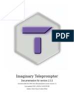 Imaginary Teleprompter v2.3.3 Documentation Rev.265