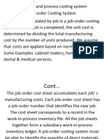 Job Order and Process Costing System