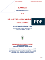 B.E CSE Cybersecurity Curriculum Syllabus