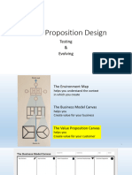 Sem 5.2 - Value Proposition Design - Testing Evolving