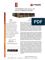 High Efficiency 48V, 24V & 12V 300A DC Power Systems: Key Features Description