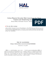 Cyber-Physical Security Risk Assessment For Train Control and Monitoring Systems