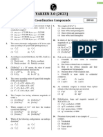 Coordination Compounds: DPP 03 (Of Lecture 07) - Yakeen 3.0 2023