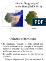 Chapter One - Location Size Shape - Adm Division - Ethiopia