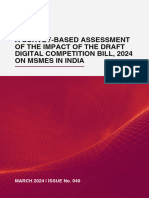 A Survey-Based Assessment of The Impact of The Draft Digital Competition Bill, 2024 On Msmes in India