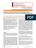 7 Microbial Profile and Antibiotic Sensitivity Pattern in Bile