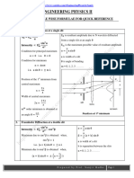 Module Wise Formulae List Engineering Physics II Semester 2