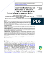 The Effect of Servant Leadership On Employee Turnover in SMEs in Nigeria