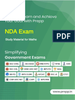 NDA Exam: Study Material For Maths