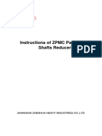 Instructions of ZPMC Parallel Shafts Reducer