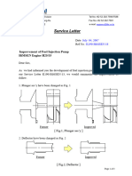 Service Letter: Improvement of Fuel Injection Pump Himsen Engine H25/33