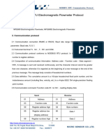 MODBUS RTU Electromagnetic Flowmeter Protocol