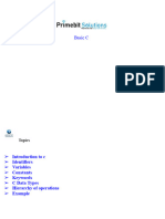 1 (C Basic, Variables and Operators)