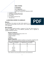 Tests On Concrete and Bitumen