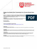 Design of An Electric Drive Transmission For A Formula Student Race Car