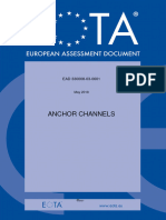 Anchor Channels European Assessment Document