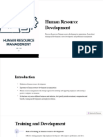 Human Resource Development