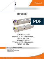 SFP 1G Bidi: SFP, BIDI, 1.25G, 1490/1550NM, 120KM, SMF, DDM SFP, BIDI, 1.25G, 1550/1490NM, 120KM, SMF, DDM