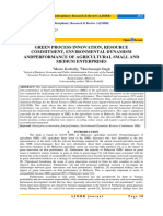 Green Process Innovation, Resource Commitment, Environmental Dynamism Andperformance of Agricultural Small and Medium Enterprises