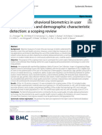 The Utility of Behavioral Biometrics in User Authentication and Demographic Characteristic Detection: A Scoping Review